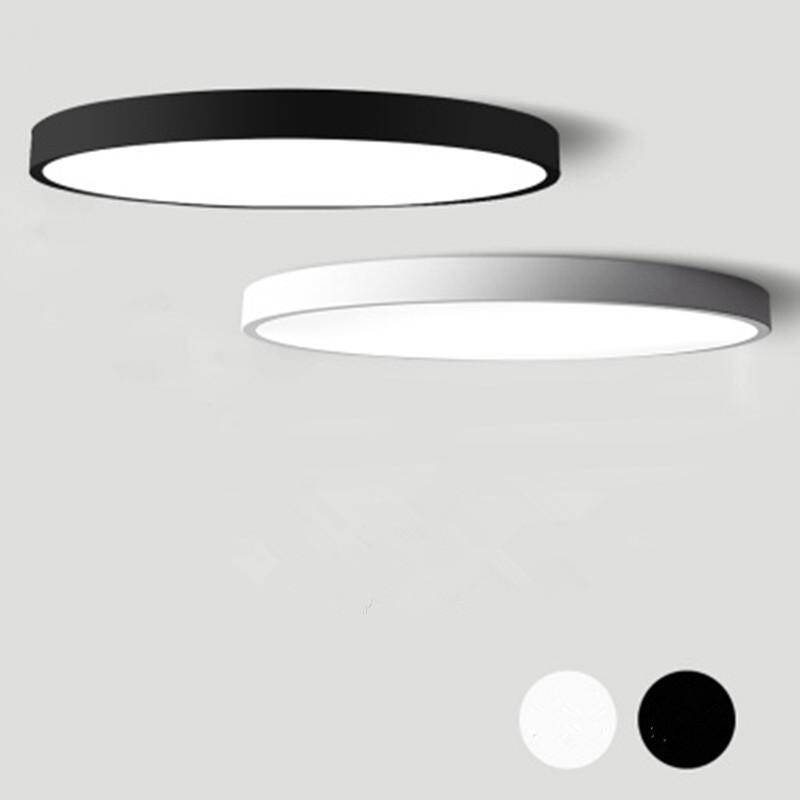 Plafonnier LED élégant à design plat et arrondi (différentes tailles disponibles)