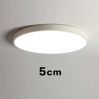 Plafonnier LED élégant à design plat et arrondi (différentes tailles disponibles)