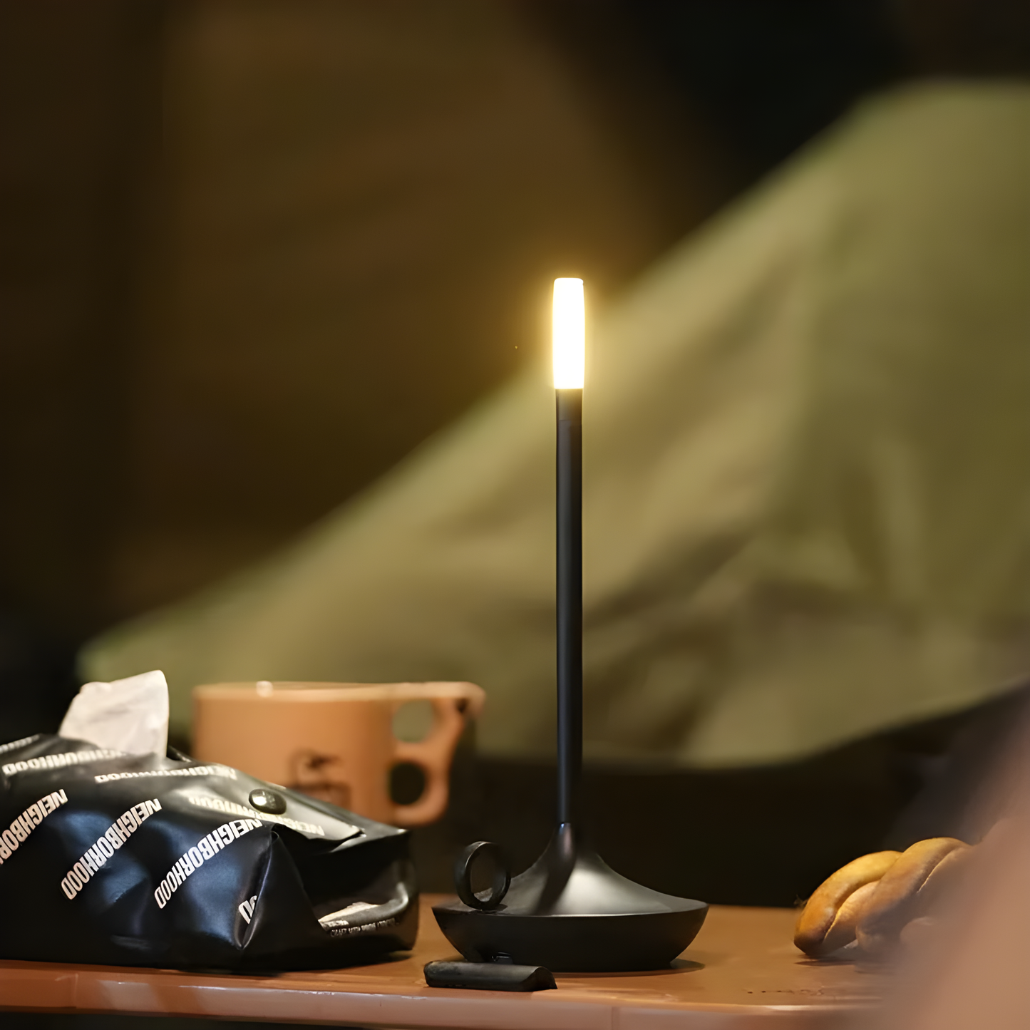 Lampe d'ambiance sans fil LuminaFlare à lumière de bougie