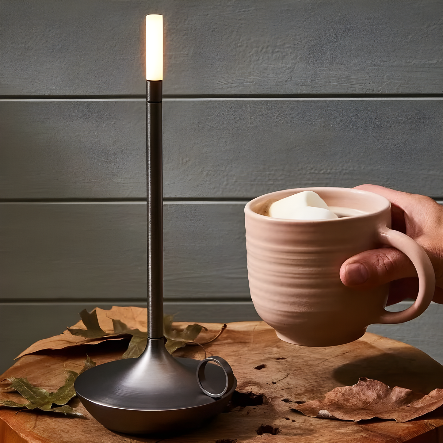 Lampe d'ambiance sans fil LuminaFlare à lumière de bougie