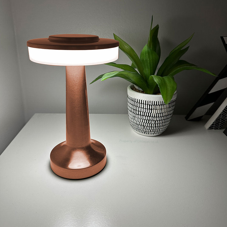 Lucie - Lampe champignon moderne sans fil avec éclairage réglable