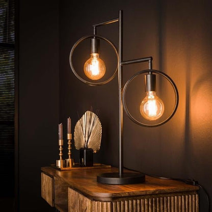 HennesLamp - Lampe de Table Élégante et Moderne au Style Industriel