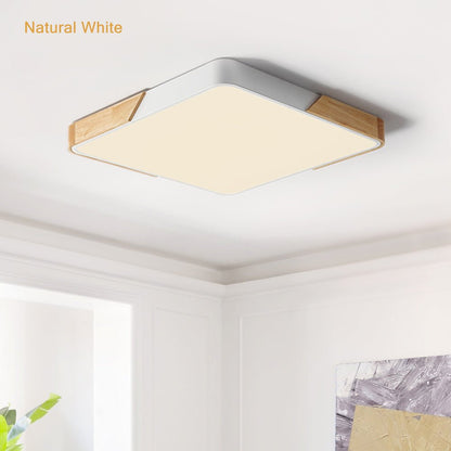 Léa - Luminaire encastré moderne LED en rectangle pour plafond