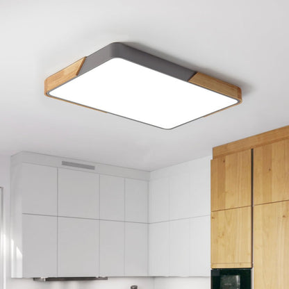 Léa - Luminaire encastré moderne LED en rectangle pour plafond