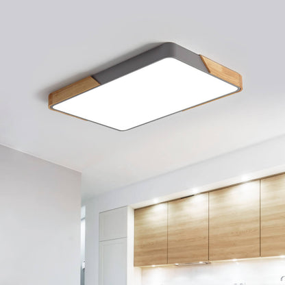 Léa - Luminaire encastré moderne LED en rectangle pour plafond