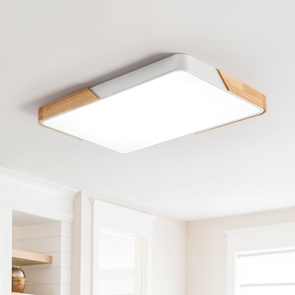 Léa - Luminaire encastré moderne LED en rectangle pour plafond