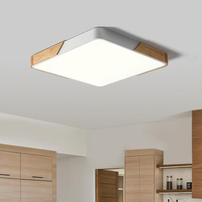 Léa - Luminaire encastré moderne LED en rectangle pour plafond