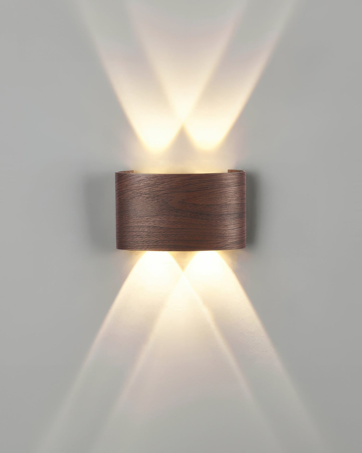 Léa - Applique LED élégante avec finition bois naturel