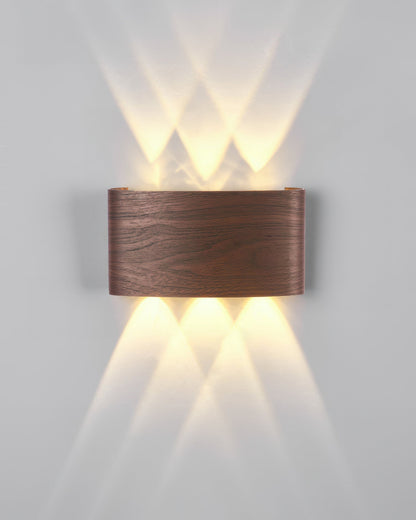 Léa - Applique LED élégante avec finition bois naturel