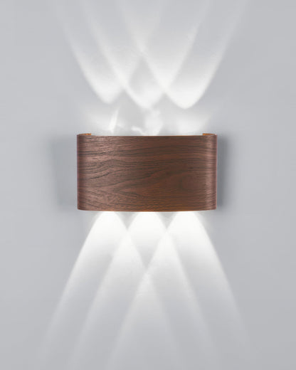 Léa - Applique LED élégante avec finition bois naturel